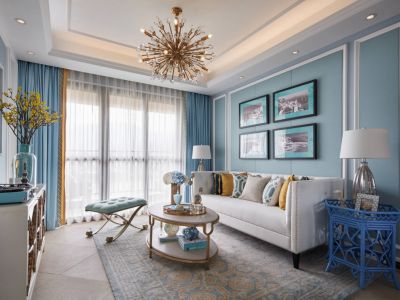 翠屏凤凰水城简约风格108平装修案例