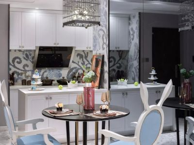 湖城大境-72㎡-复古风效果图