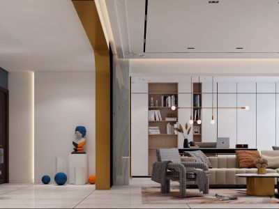 海航豪庭南苑-196㎡-欧式风效果图