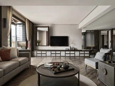 金外滩花园-136㎡-现代风效果图