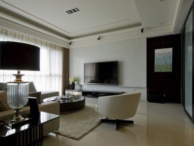 蓝光碧桂园锦泷湾-162㎡-现代风效果图