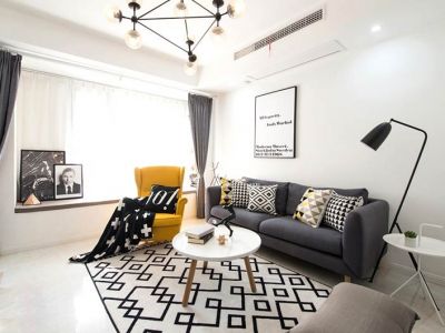 卓越浅水湾-61㎡-欧式风效果图