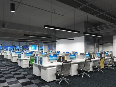 办公场所-2120㎡-简约风效果图