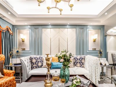 逸虹景苑逸居虹口-86㎡-美式风效果图