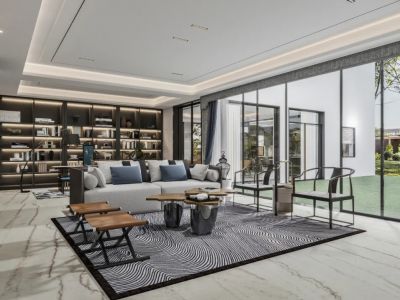 双珑原著-1200㎡-极简风效果图