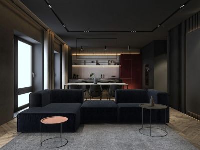 蓝光雍锦半岛-88㎡-轻奢风效果图