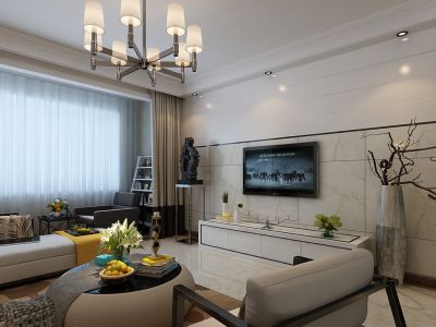 星都梅沙天邸-106.22㎡-混搭风效果图