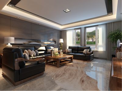 越秀?和樾府-166.2㎡-混搭风效果图