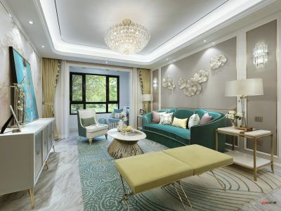 京基智农·山海御园-129.81㎡-欧式风效果图