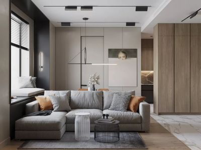 铭城国际社区-121㎡-现代风效果图