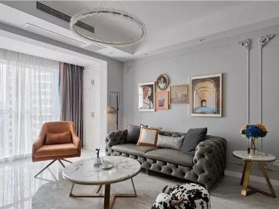 中国城乡逅海-94㎡-美式风效果图