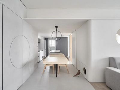 聚乾城市广场-80㎡-极简风效果图