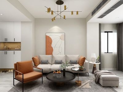 金地名京-112㎡-现代风效果图