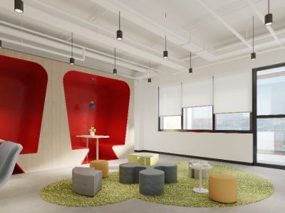 办公室-960㎡-现代风效果图