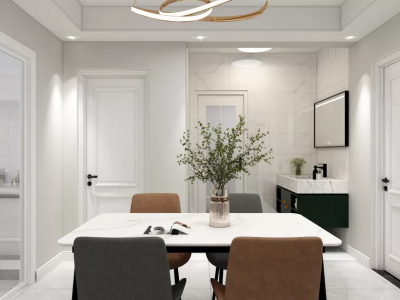 森林·城95平两房两厅北欧风格装修案例