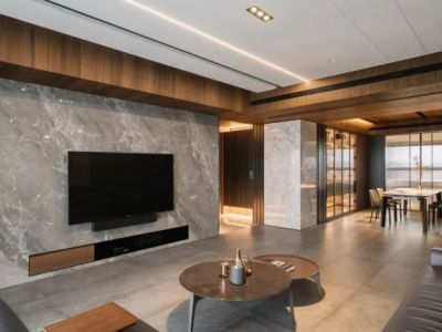 七号院160平方三室现代装修案例