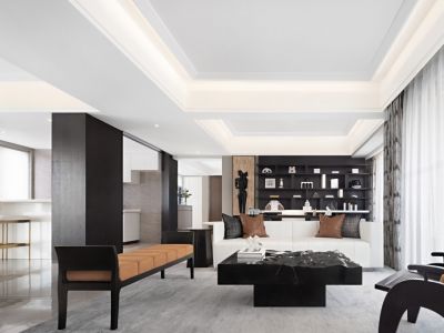 水晶湖郡-160㎡-现代风效果图