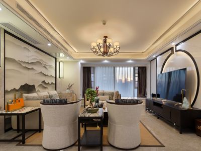 碧桂园毕节1号-142㎡-新中式风效果图