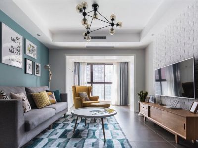 洪福苑-120㎡-北欧风效果图