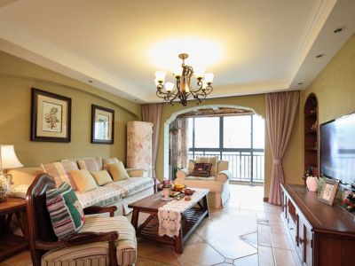 前程藏珑-139㎡-田园风效果图