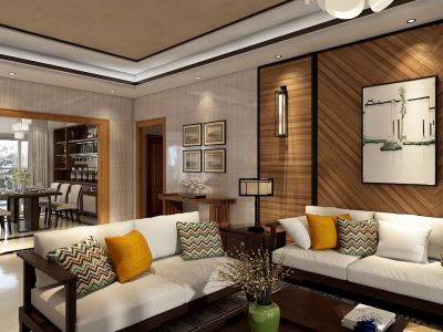 恒锦九龙湖-220㎡-现代风效果图