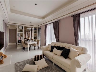 联发君领朝阳-91㎡-现代风效果图