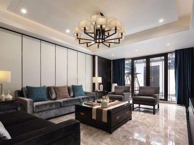 七星美域-143㎡-中式风效果图