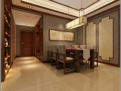 融创御府-137㎡-中式风效果图