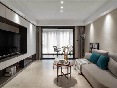 湖港名居-130㎡-简约风效果图