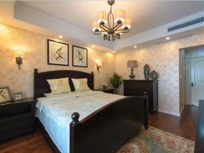 新安花园-136㎡-美式风效果图