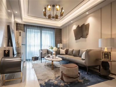 滨江裕花园-133㎡-现代风效果图