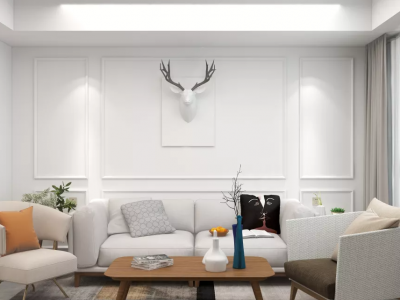 大名城130平三房两厅北欧风格装修案例