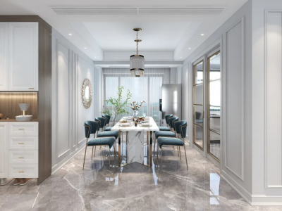 滨海花园150平四房两厅轻奢风格装修案例