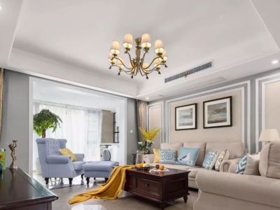 名仕美庐135平美式风格三居室装修案例