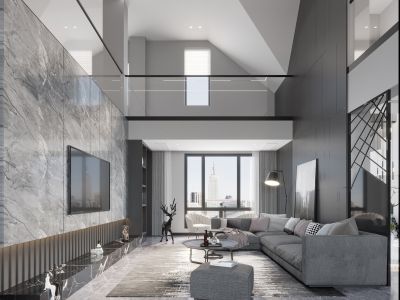 天福苑-253㎡-现代风效果图