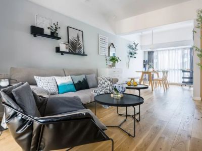 南山家里-106㎡-北欧风效果图