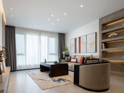 御河尚院-140㎡-新中式风效果图