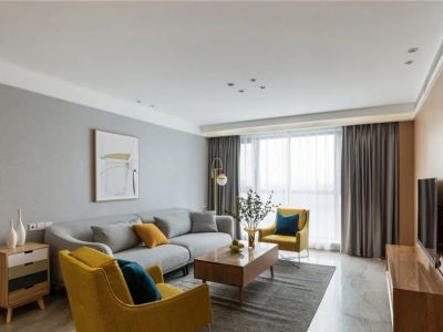 华润置地海上东方-120㎡-北欧风效果图