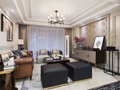 东山龙珠大厦-122㎡-欧式风效果图