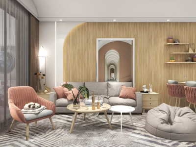 凯旋城87平三房两厅北欧风格案例