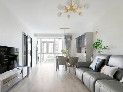 荣豪花园106㎡现代风二居室装修案例