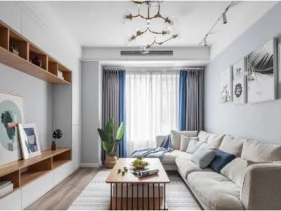 华远海蓝城-80㎡-北欧风效果图