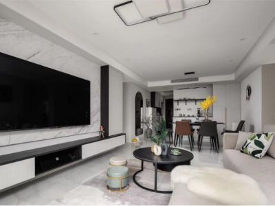 龙湖源著-110㎡-现代风效果图