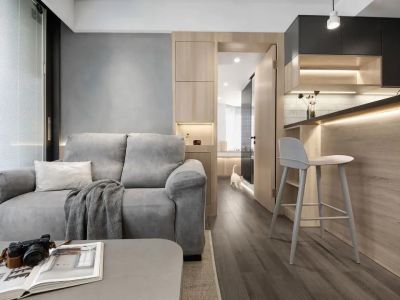 西海嘉苑现代风格49平米一室一厅装修