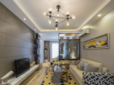 天海居-45㎡-简约风效果图