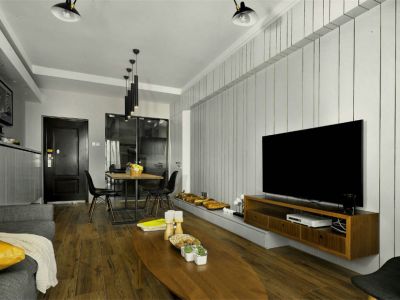 北大华府-94㎡-现代风效果图