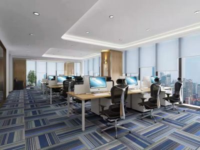 办公室300平米现代风装修案例-300㎡-现代风效果图