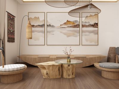 成都乐居尚138平复古风装修案例