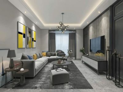 百合苑140平现代风装修案例