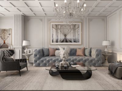 瑞安城中汇-132㎡-欧式风效果图